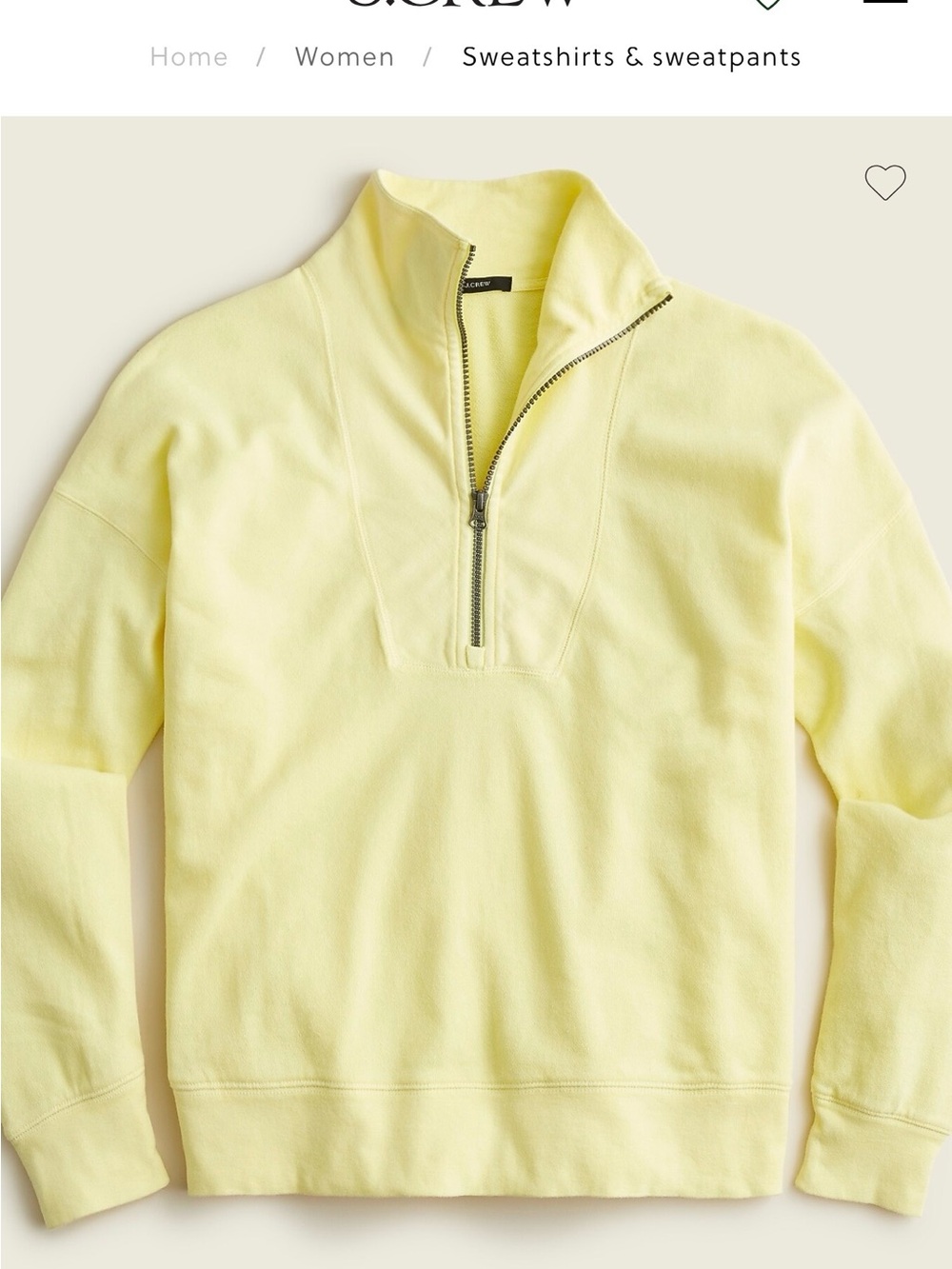 J.Crew Cotton Sweatshirt — Size M